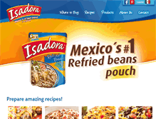 Tablet Screenshot of isadorabeans.com